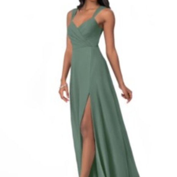 Azazie Dresses & Skirts - Azazie Bridesmaid Dress - Nahrin Dress Eucalyptus